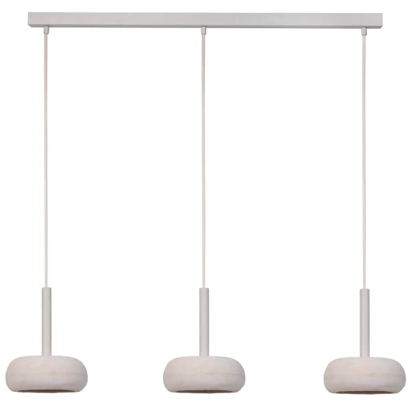 Podłużna wisząca lampa Otto 3 41403 regulowana kule beżowy