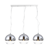 Kuchenna lampa wisząca Silver Ball szklane kule loft chrom