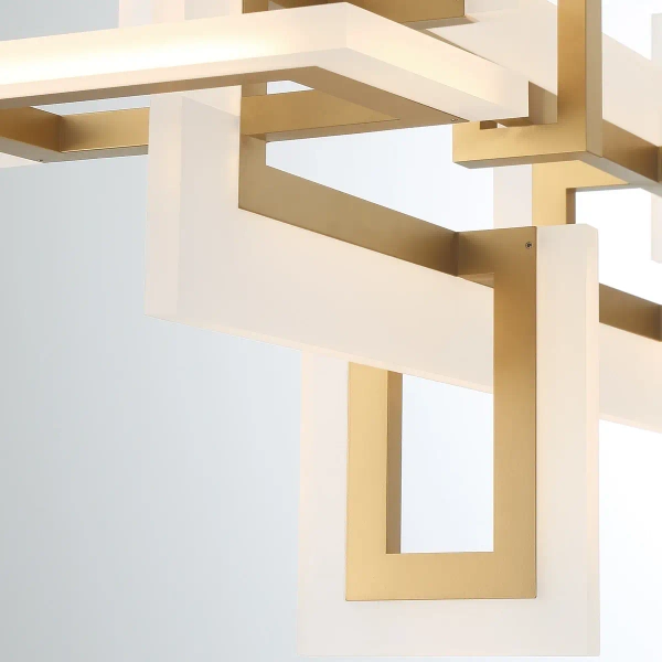 Wisząca lampa do sypialni Inizio QN-INIZIO-LP-M-BG LED 86W 3000K złoty