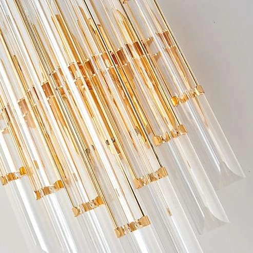 Kinkiet LAMPA ścienna CGPRISMKIN COPEL szklana OPRAWA kryształowa glamour crystal kinkiet przezroczysty mosiądz