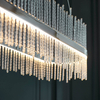 Owalna lampa nad stół L&-1107109 LED 47W 3000K wisząca chrom przezroczysty