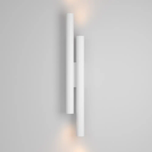 Podwójna lampa ścienna Calipso C082WL-24W2.7K-W LED 24W 2700K biała