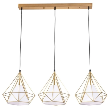 Kaskada LAMPA wisząca HIRA 318510 Polux loftowy zwis do jadalni złoty biały