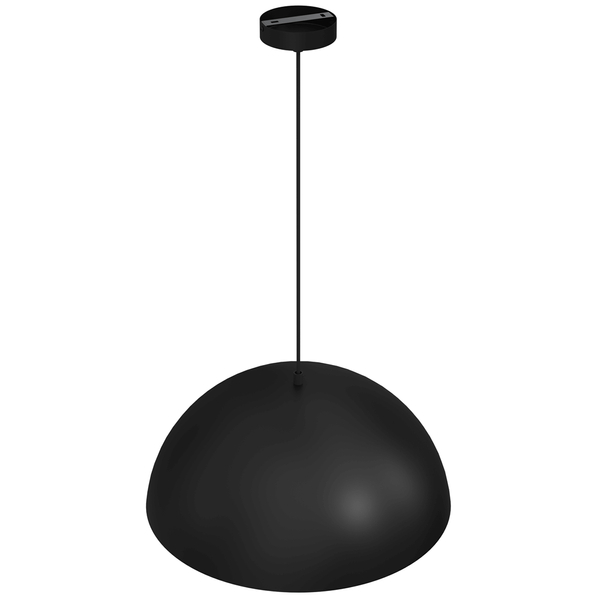 Industrialna lampa wisząca Beta okrągła do holu czarna złota