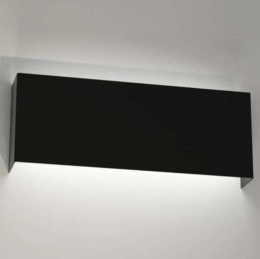 Kinkiet LAMPA ścienna KITAMI 4411 Shilo metalowa OPRAWA przyścienna listwa prostokątna czarna