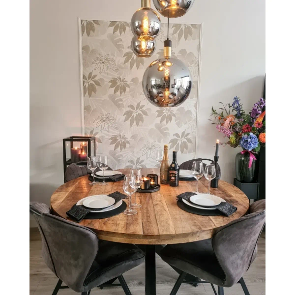 Szklana lampa wisząca Julius 34438/05/65 Lucide kaskada czarna złota