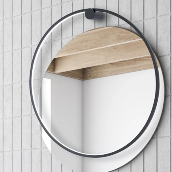 Kinkiet ścienny Saturno ML8852 Milagro LED 46W 4000K ring IP44 czarny