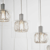 Sypialniana lampa wisząca Verina 76518 Endon transparentny chrom