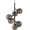 Modernistyczna LAMPA wisząca CALLISTO 108108 Markslojd metalowa OPRAWA loftowy ZWIS szklane kule czarne przydymione