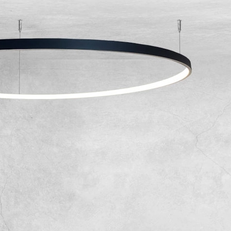 Plafon lampa nowoczesna Agari 1330 LED 38W 3000K czarna do pokoju