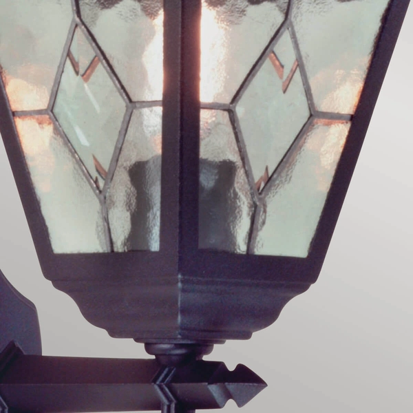 Latarnia na elewację Norfolk NR1-BLK Elstead vintage ogrodowa czarna