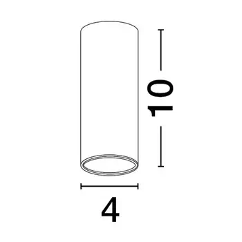 Okrągła lampa sufitowa do kuchni VALLERO LE45632 biały