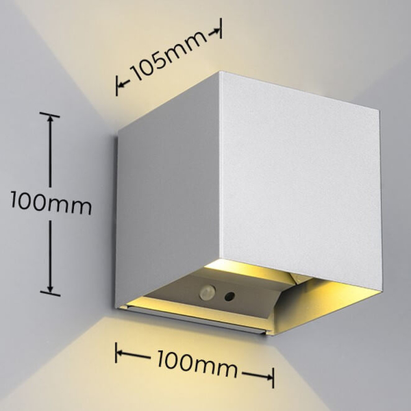 Elewacyjna lampa ledowa Talent R27759187 LED 12W 3000K IP44 srebrny
