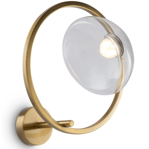 Ścienna lampa Lunare MOD327WL-L5BS3K1 Maytoni LED 5W 3000K ring mosiądz