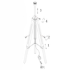 Stelaż do lampy podłogowej Easel EAS4943 Dar Lighting regulowany drewniany