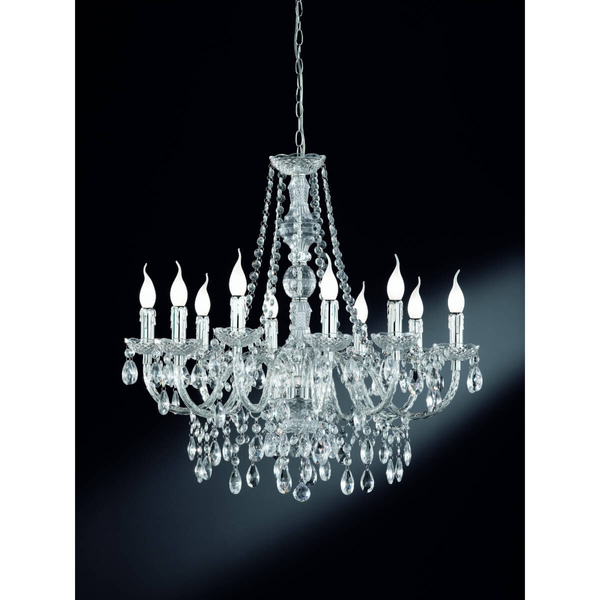 Wisząca lampa świecznikowa Luster R1170-00 RL Light cystals transparentna