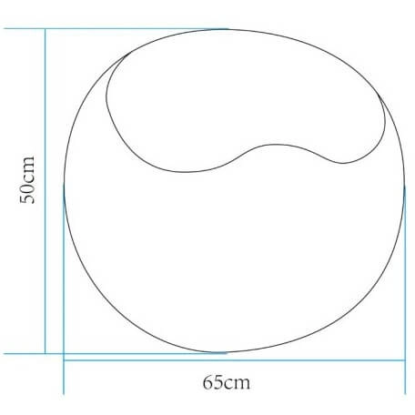 Lampa stojąca pufa Apple ES-SF026 Step LED 5W RGBW IP65 zmiana barwy biała