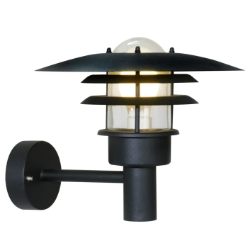 Metalowa lampa elewacyjna retro Lønstrup 71411003 IP44 czarny