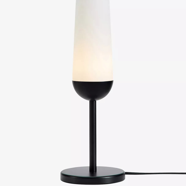 Lampka biurkowa modern BERN 107905 Markslojd szklana tuba biała czarna