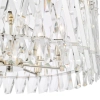Kryształowa wisząca lampa Entwine ENT0838 do salonu glamour nikiel