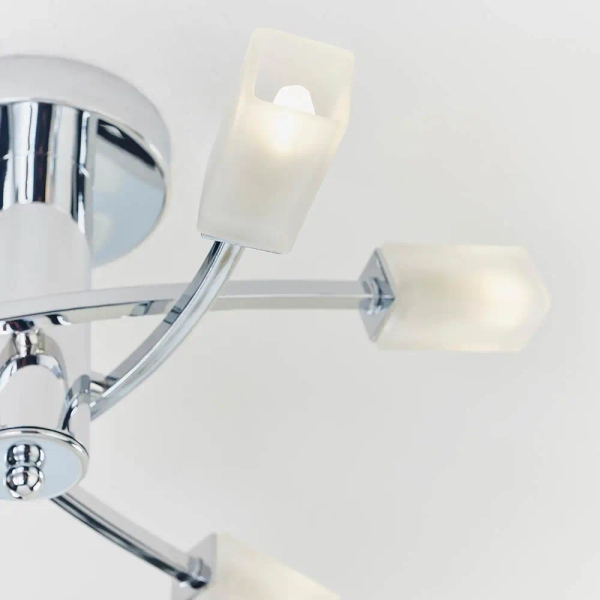 Metalowa lampa sufitowa Havana 146-6CH chrom przezroczysty