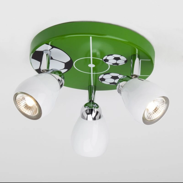 Sufitowa lampa Soccer G56234/74 do pokoju dziecięcego zielona