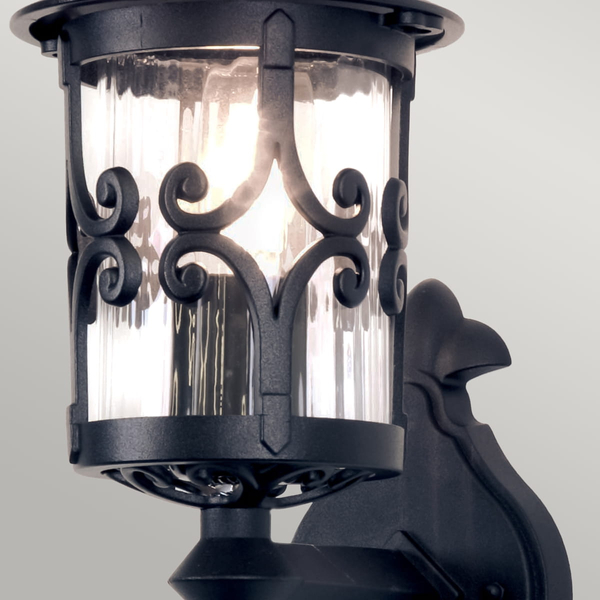 Latarnia naścienna Hereford BL10-BLACK Elstead styl angielski elewacyjna czarna
