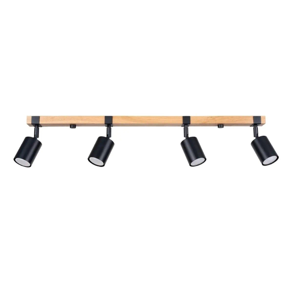 Lampa sufitowa na belce Fager SL.1346 Sollux do jadalni czarna