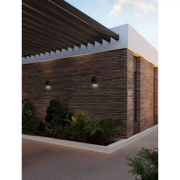 Ścienna lampa do ogrodu DONVELA LE75302 LED 3W 3000K IP65 czarna