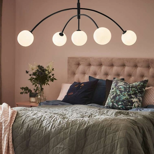 LAMPA wisząca HEAVEN 107560 Markslojd metalowa OPRAWA zwis kule szklane balls czarne białe