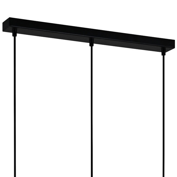 Druciana LAMPA wisząca KALULA PND-78901-3-BK+SG Italux industrialny zwis do jadalni czarna