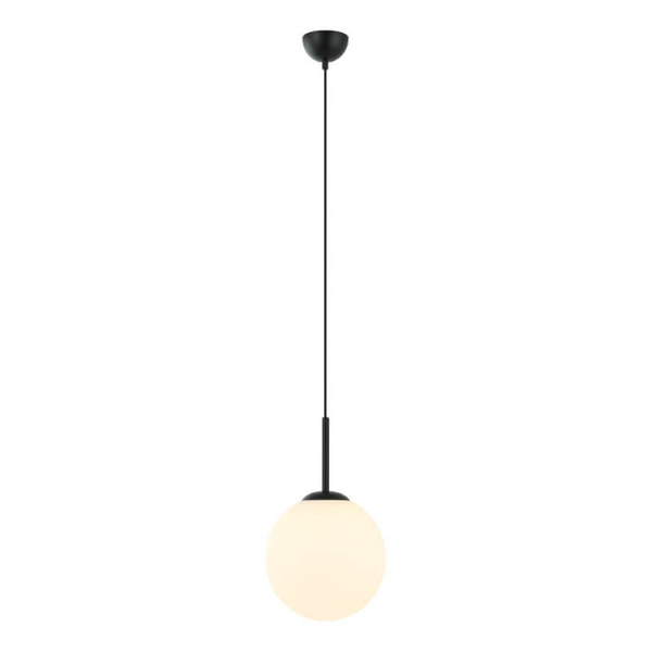 Nowoczesna lampa wisząca Deore kula do pokoju czarna biała