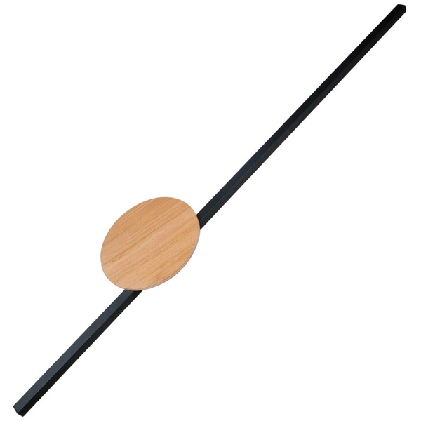 Naścienny kinkiet do jadalni Java 1441 LED 22W 3000K listwa drewniany czarny