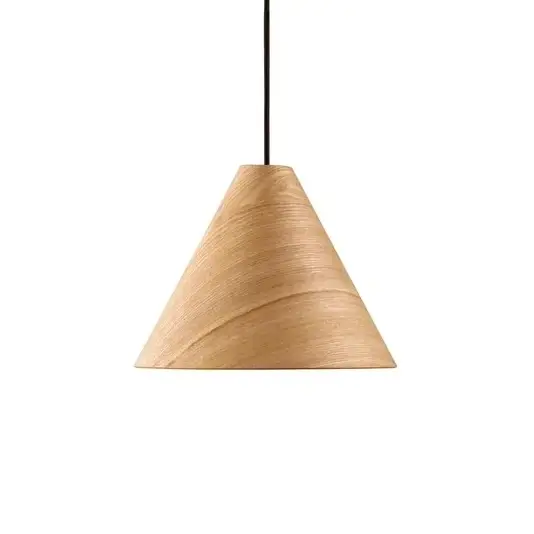 Boho lampa wisząca BRONTILA LE45382 stożek drewniany