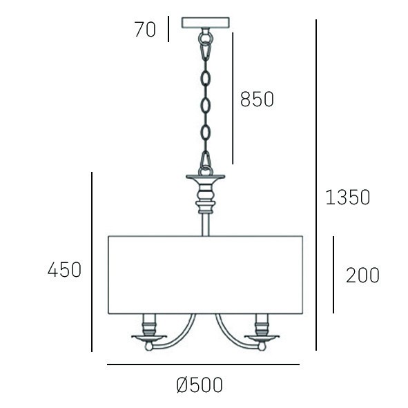 Klasyczna LAMPA wisząca ABU DHABI P05896AU Cosmolight abażurowy ZWIS okrągły czarny