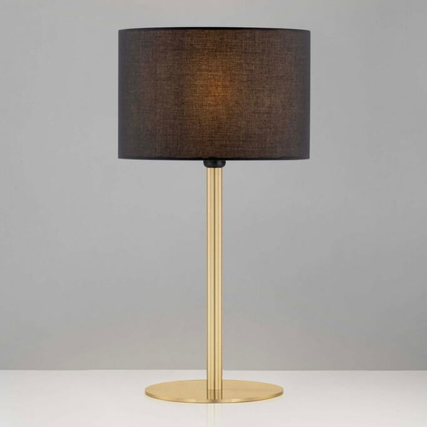 Nocna lampka do sypialni GUAVIARE LE44957 metalowa czarna złota