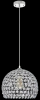 Wisząca lampa salonowa 5159/1 8C kryształowa kopuła chrom