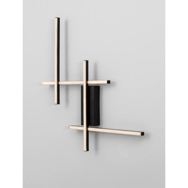 Ścienna lampa metalowa BILORTA LE45468 LED 28W 3200K czarna