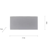 Metalowy kinkiet do ogrodu Carlo LED 4,8W lampa srebrna
