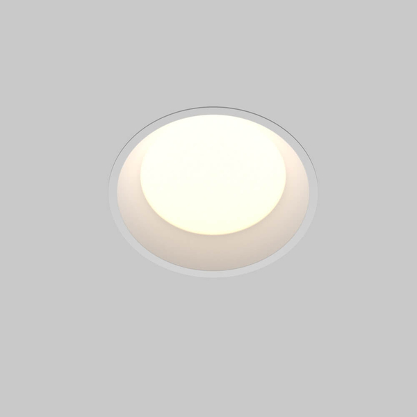 Okrągła lampa wpuszczana Okno DL055-12W3-4-6K-W Maytoni LED 12W IP44 biała