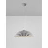 Wisząca lampa z betonu GIRONTO LE45303 nad wyspę kopuła szara
