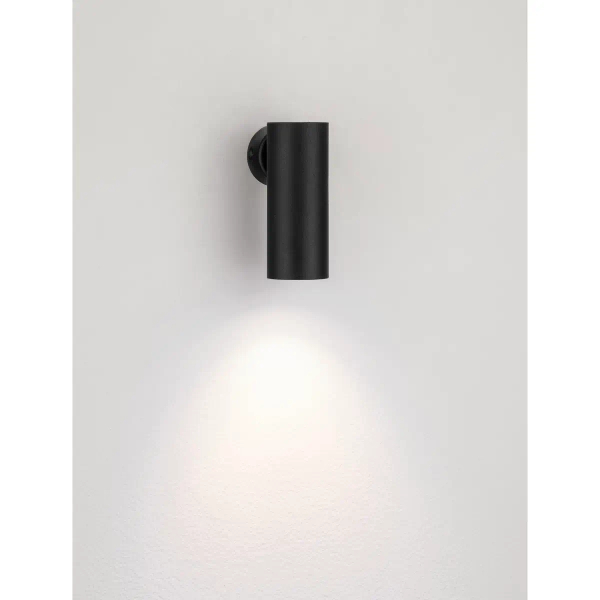 Minimalistyczna lampa ścienna VALLERO LE45628 na przedpokój czarny