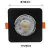 Sufitowa lampa wpuszczana PLUS LP-1506/1RS BK Square LED 3-7W CCT czarna