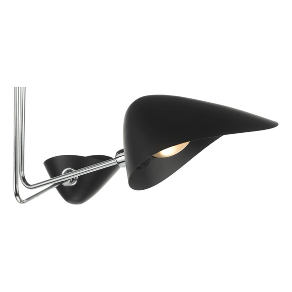 Sufitowa lampa metalowa Sebastian SEB0322 do salonu potrójna czarna