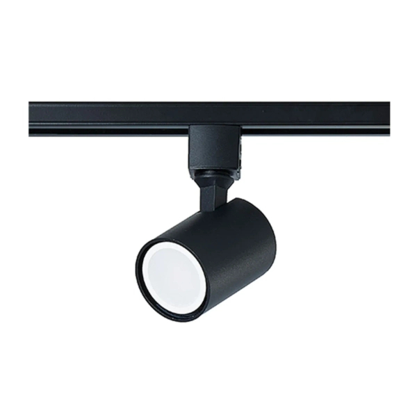 LAMPA sufitowa SNOW LP-731/1R BK Light Prestige metalowa OPRAWA tuba do systemu szynowego 1-fazowego czarna