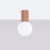 Kulista lampa sufitowa HALO SL.1733 kula szklana biała mocca