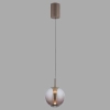 Opuszczana lampa wisząca PURE INFINITY brązowa 2220-97 1xLED 10W 2200-5000K na pilot