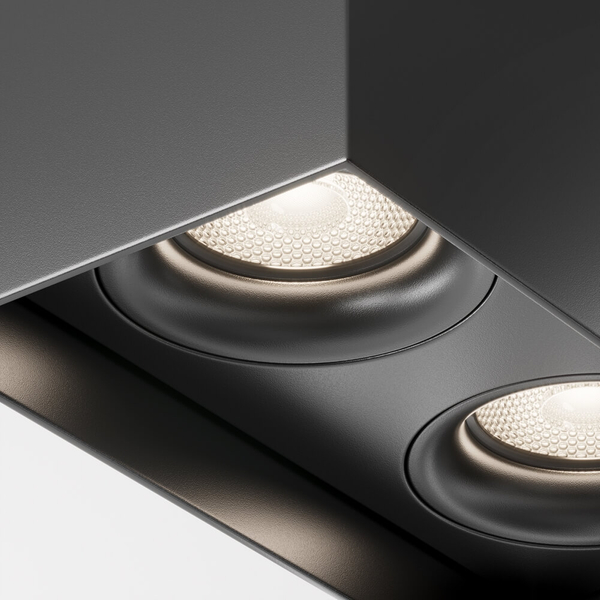 Lampa sufitowa kostka Slim C015CL-02B Maytoni prostokątna czarna