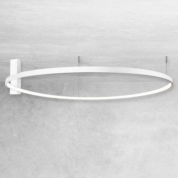 Biała lampa przysufitowa Agari 1343 LED 51W 4000K do jadalni