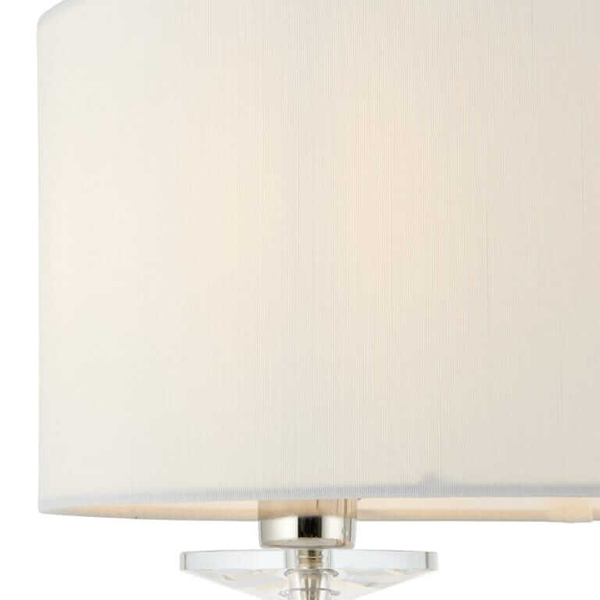 Lampa stołowa Nixon 60804 Endon abażurowa do sypialni ecru nikiel